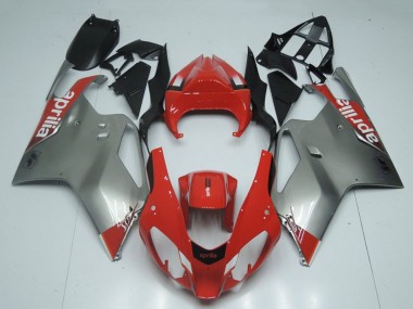 Beste Aprilia RSV1000 Motorrad Verkleidung 2003-2006 - Rot Grau Schwarz