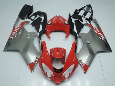 Beste Aprilia RSV1000 Motorrad Verkleidung 2003-2006 - Rot Grau Schwarz