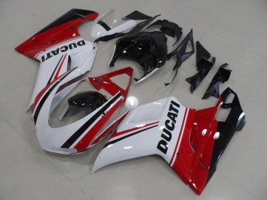 Beste Ducati 1098 Motorrad Verkleidung 2007-2014 - Weiss Rot Grun Glanzendes Schwarz