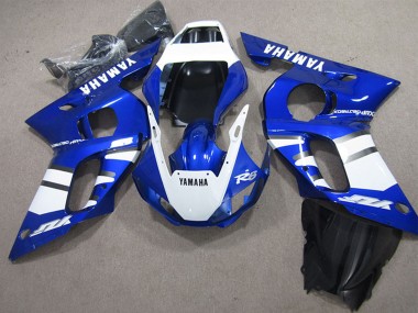 Beste Yamaha YZF R6 Motorrad Verkleidung 1998-2002 - Weiss Blau
