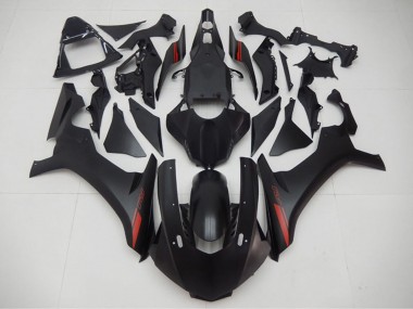 Beste Yamaha YZF R1 Motorrad Verkleidung 2015-2019 - Matt Schwarz Rot