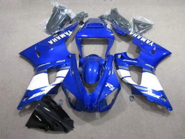 Beste Yamaha YZF R1 Motorrad Verkleidung 1998-1999 - Blau Weiss mit Aufkleber