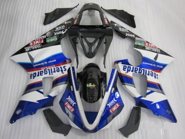 Beste Yamaha YZF R1 Motorrad Verkleidung 2000-2001 - Weiss Blau Schwarz Rot Fimer Sterilgarda