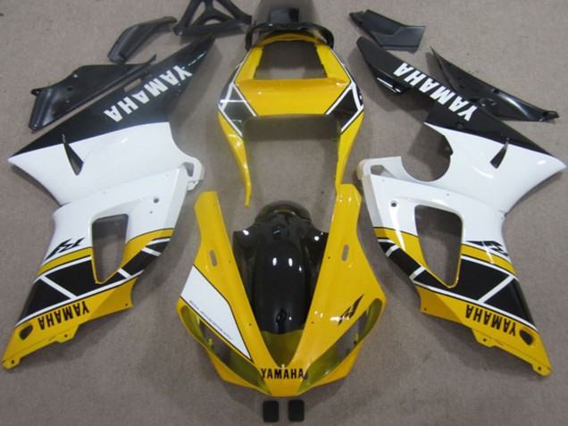 Beste Yamaha YZF R1 Motorrad Verkleidung 2000-2001 - Gelb Weiss Schwarz
