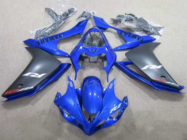 Beste Yamaha YZF R1 Motorrad Verkleidung 2007-2008 - Blau Matt Schwarz