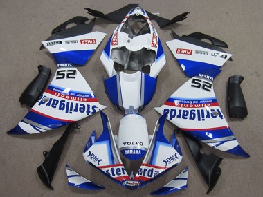 Beste Yamaha YZF R1 Motorrad Verkleidung 2012-2014 - Weiss Blau Rot Schwarz Fimer Sterilgarda