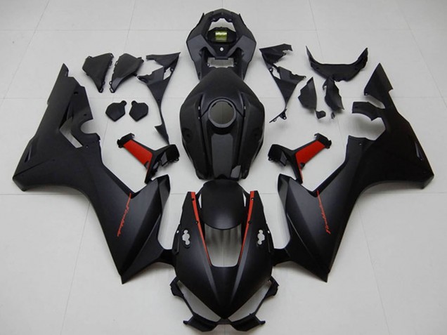 Beste Honda CBR1000RR Motorrad Verkleidung 2017-2023 - Matt Schwarz Rot
