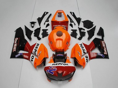 Beste Honda CBR1000RR Motorrad Verkleidung 2012-2016 - Orange Weiss Rot Glanzendes Schwarz Repsol 2