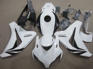 Beste Honda CBR1000RR Motorrad Verkleidung 2008-2011 - Weiss Glanzendes Schwarz Fireblade