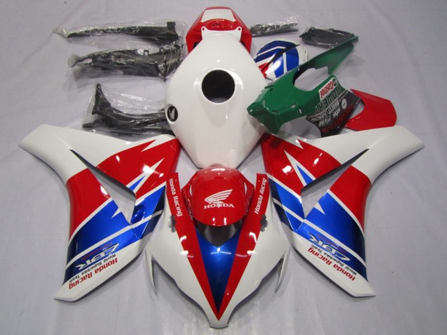 Beste Honda CBR1000RR Motorrad Verkleidung 2008-2011 - Weiss Rot Blau Rennen