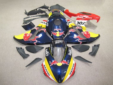 Beste Honda CBR1000RR Motorrad Verkleidung 2008-2011 - Dunkel Blau Gelb Rot Repsol Red Bull