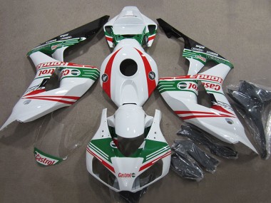 Beste Honda CBR1000RR Motorrad Verkleidung 2006-2007 - Weiss Rot Grun Glanzendes Schwarz Castrol