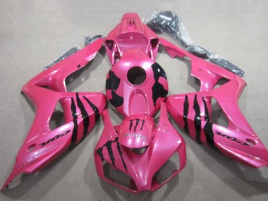 Beste Honda CBR1000RR Motorrad Verkleidung 2006-2007 - Rosa Schwarz Monster