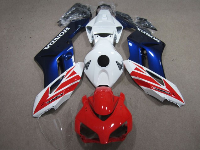 Beste Honda CBR1000RR Motorrad Verkleidung Kit 2004-2005 - Weiss Rot Blau