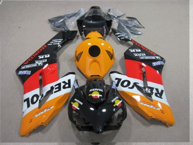 Beste Honda CBR1000RR Motorrad Verkleidungen Kit 2004-2005 - Orange Weiss Rot Glanzendes Schwarz Repsol