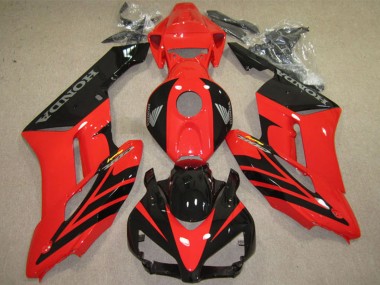 Beste Honda CBR1000RR Motorrad Verkleidung 2004-2005 - Rot Glanzendes Schwarz Fireblade
