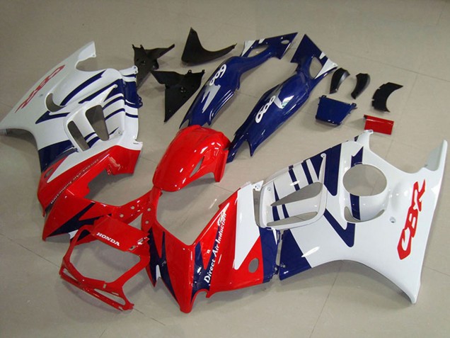 Beste Honda CBR600 F3 Motorrad Verkleidung 1995-1996 - Weiss Rot Blau