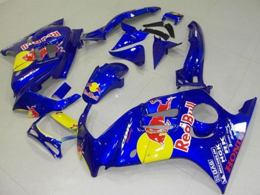 Beste Honda CBR600 F3 Motorrad Verkleidung 1995-1996 - Blau Gelb Red Bull