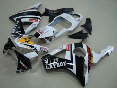 Beste Honda CBR900RR 954 Motorrad Verkleidung 2002-2003 - Weiss Gelb Glanzendes Schwarz Rizoma Playboy 14