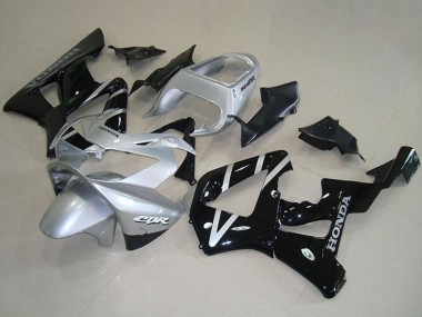 Beste Honda CBR900RR 929 Motorrad Verkleidung 2000-2001 - Silber Glanzendes Schwarz