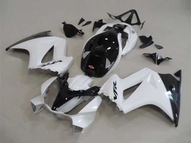 Beste Honda VFR 800 Motorrad Verkleidung 2002-2013 - Weiss Glanzendes Schwarz