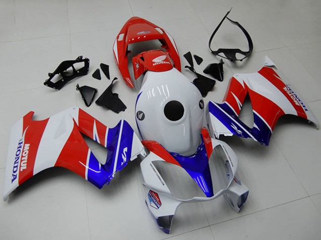 Beste Honda VFR 800 Motorrad Verkleidung 2002-2013 - Weiss Rot Blau