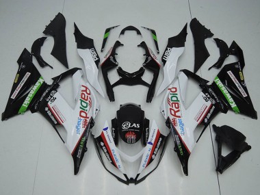 Beste Kawasaki ZX6R Motorrad Verkleidung 2013-2018 - Weiss Grun Schwarz Rot Rapid