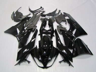 Beste Kawasaki ZX6R Motorrad Verkleidung 2009-2012 - Glanzendes Schwarz
