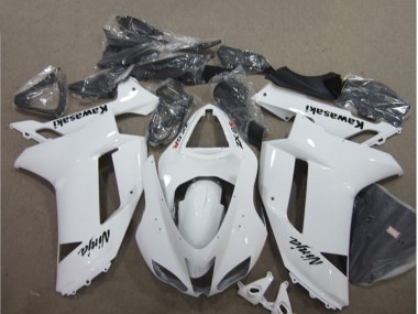 Beste Kawasaki ZX6R Motorrad Verkleidung 2007-2008 - Weiss