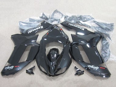 Beste Kawasaki ZX6R Motorrad Verkleidung 2007-2008 - Schwarz Ninja 636