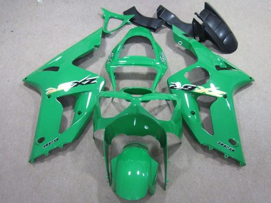 Beste Kawasaki ZX6R Motorrad Verkleidung Kit 2003-2004 - Grun