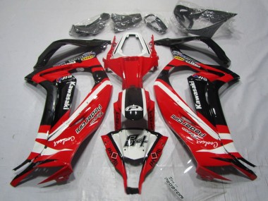 Beste Kawasaki ZX10R Motorrad Verkleidung 2011-2015 - Weiss Rot Schwarz Pedercini
