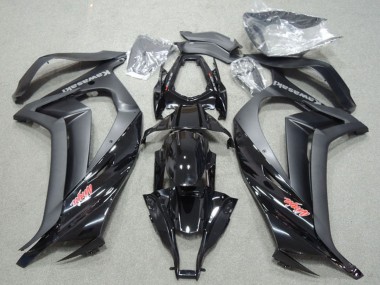 Beste Kawasaki ZX10R Motorrad Verkleidung 2011-2015 - Glanzendes Schwarz Matt Schwarz Rot Ninja
