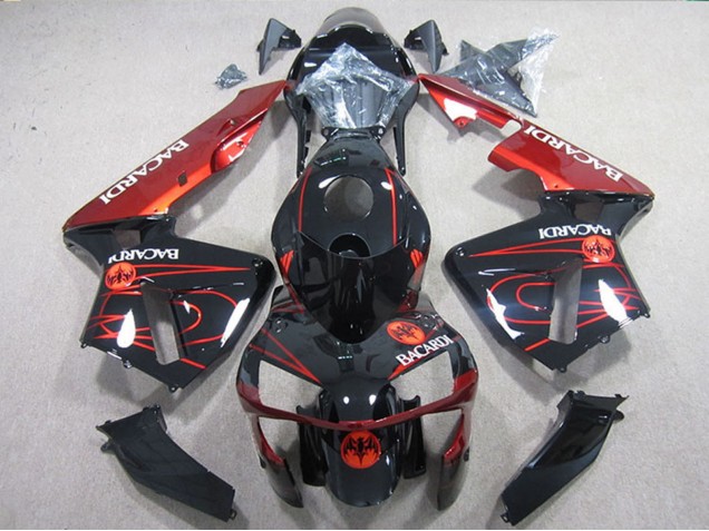 Beste Kawasaki ZX10R Motorrad Verkleidung 2004-2005 - Schwarz Rot Silber