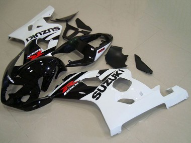 Beste Suzuki GSXR 750 Motorrad Verkleidung 2004-2005 - Glanzendes Schwarz Weiss Rot