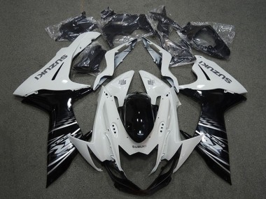 Beste Suzuki GSXR 750 Motorrad Verkleidung 2011-2024 - Weiss Schwarz