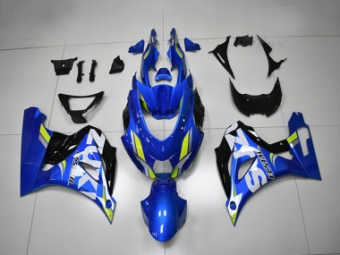 Beste Suzuki GSXR 1000 Motorrad Verkleidung 2017-2024 - Blau Weiss Grun