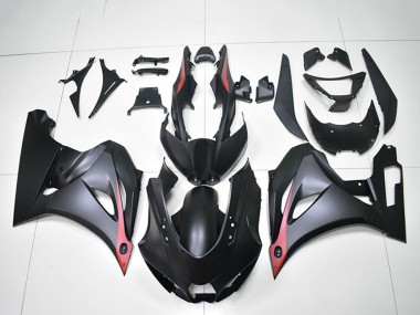 Beste Suzuki GSXR 1000 Motorrad Verkleidung 2017-2025 - Matt Schwarz Rot