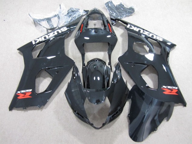 Beste Suzuki GSXR 1000 Motorrad Verkleidung 2003-2004 - Glanzendes Schwarz