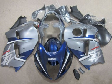 Beste Suzuki GSXR 1300 Hayabusa Motorrad Verkleidung 1996-2007 - Silber Blau