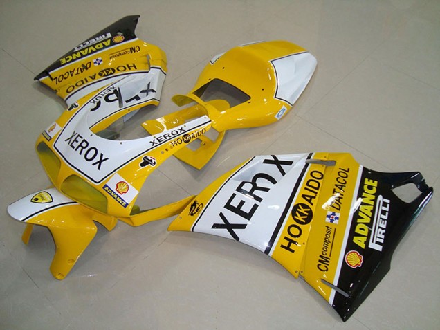 Beste Ducati 748 916 996 996S Motorrad Verkleidung 1993-2005 - Weiss Gelb Glanzendes Schwarz Xerox