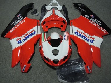 Beste Ducati 749 999 Motorrad Verkleidung 2003-2004 - Weiss Rot Glanzendes Schwarz Parts Unlimited
