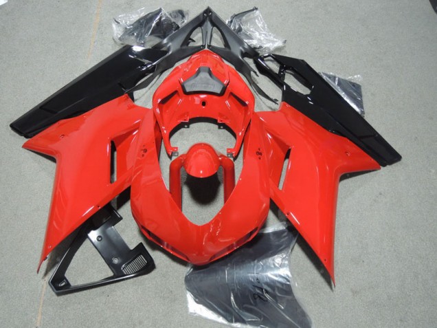 Beste Ducati 1098 Motorrad Verkleidung 2007-2014 - Rot Schwarz