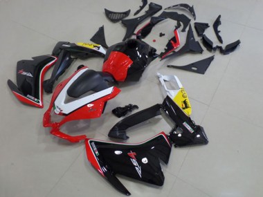 Beste Aprilia RS4 50 125 Motorrad Verkleidung 2012-2018 - Weiss Rot Gelb Glanzendes Schwarz