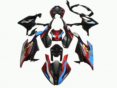 Beste BMW S1000RR Motorrad Verkleidung 2019-2022 - Schwarz Blau Rot Gold