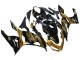 Beste Kawasaki EX400 Motorrad Verkleidung 2018-2024 - Gold Glanzendes Schwarz