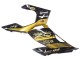 Beste Kawasaki EX400 Motorrad Verkleidung 2018-2024 - Gold Glanzendes Schwarz