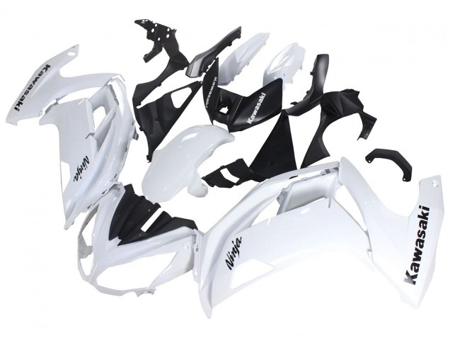 Beste Kawasaki EX650 Motorrad Verkleidung 2012-2016 - Weiss Schwarz