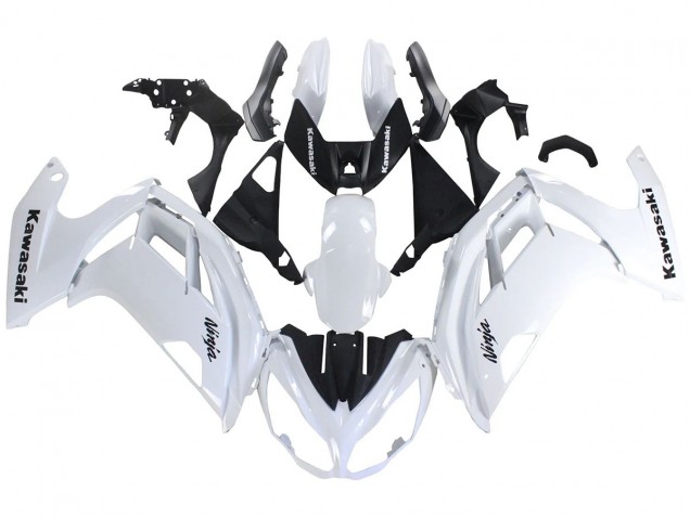 Beste Kawasaki EX650 Motorrad Verkleidung 2012-2016 - Weiss Schwarz