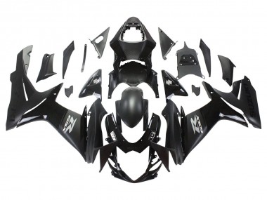 Beste Suzuki GSXR 600/750 Motorrad Verkleidung 2011-2024 - Matt Schwarz Glanzendes Schwarz